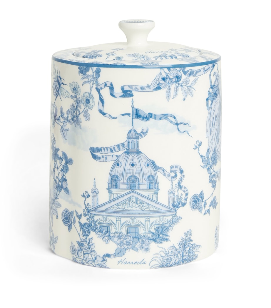Bone China Toile Tea Caddy