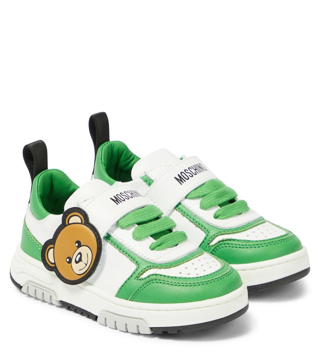 Moschino Kids - Teddy Bear leather sneakers