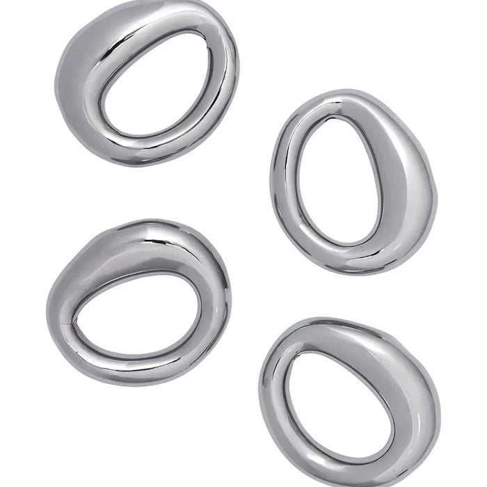 Ferm Living porselen peçete halkaları 2,1 x 7,2 x 6,5 cm