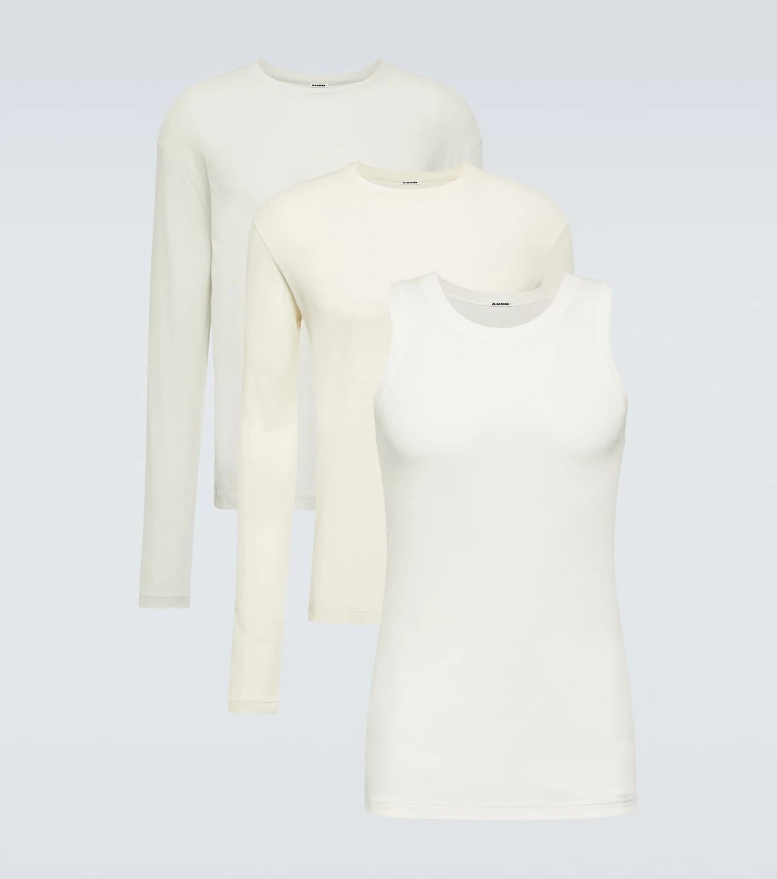 Jil Sander - Set of 3 cotton jersey T-shirts