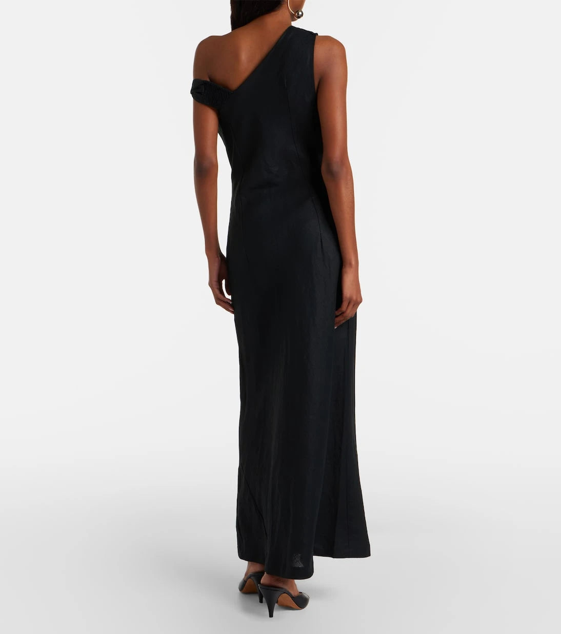 Faithfull - Sius asymmetric linen midi dress