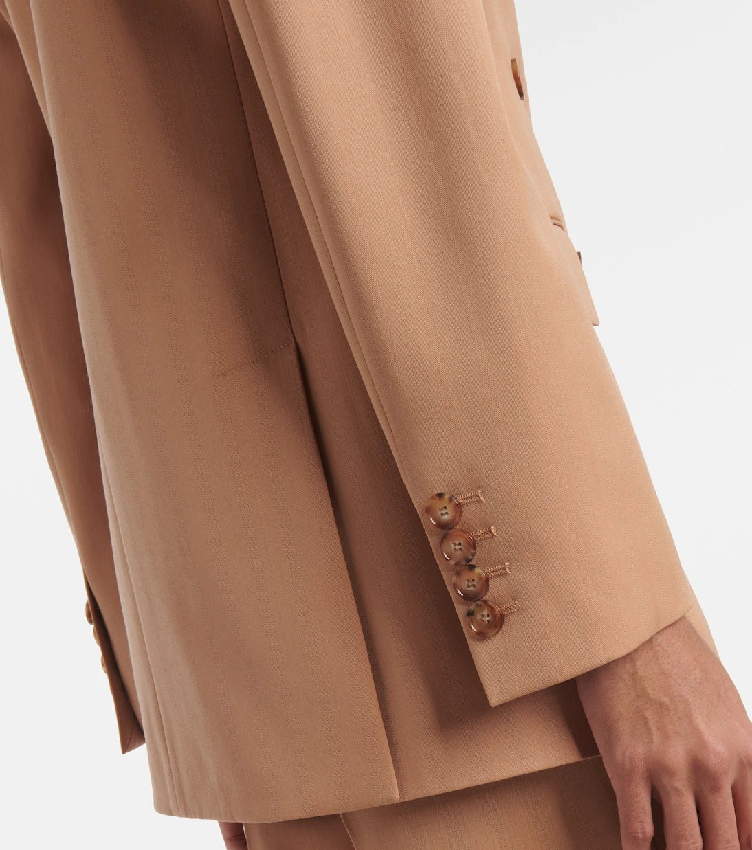 Stella McCartney - Striped double-breasted wool blazer