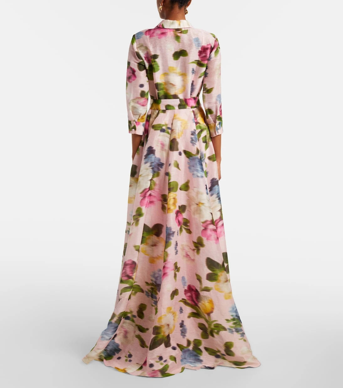 Carolina Herrera - Floral linen and silk gown