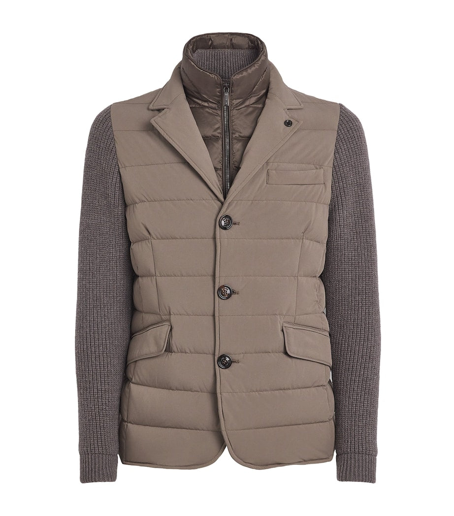 Black Hybrid Rogers Puffer-Blazer Jacket