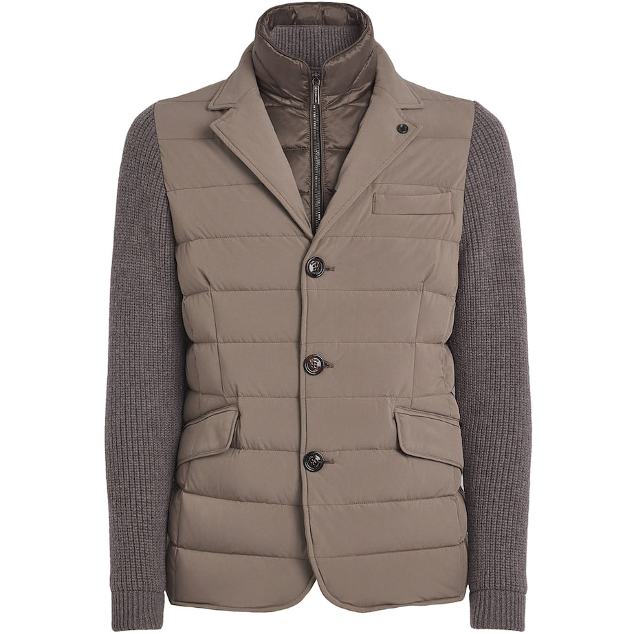 Black Hybrid Rogers Puffer-Blazer Jacket