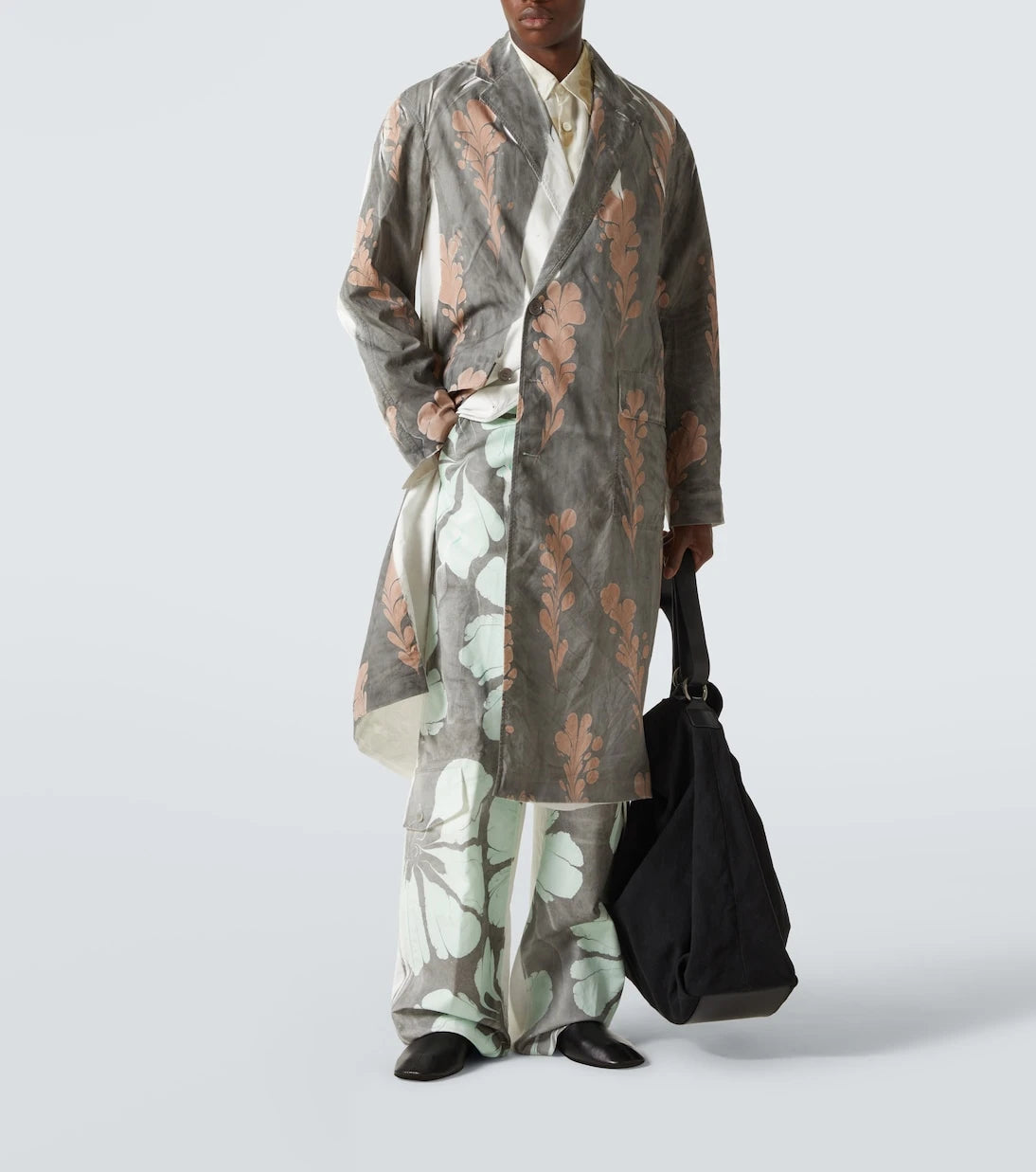 Dries Van Noten - Floral cotton wide-leg pants