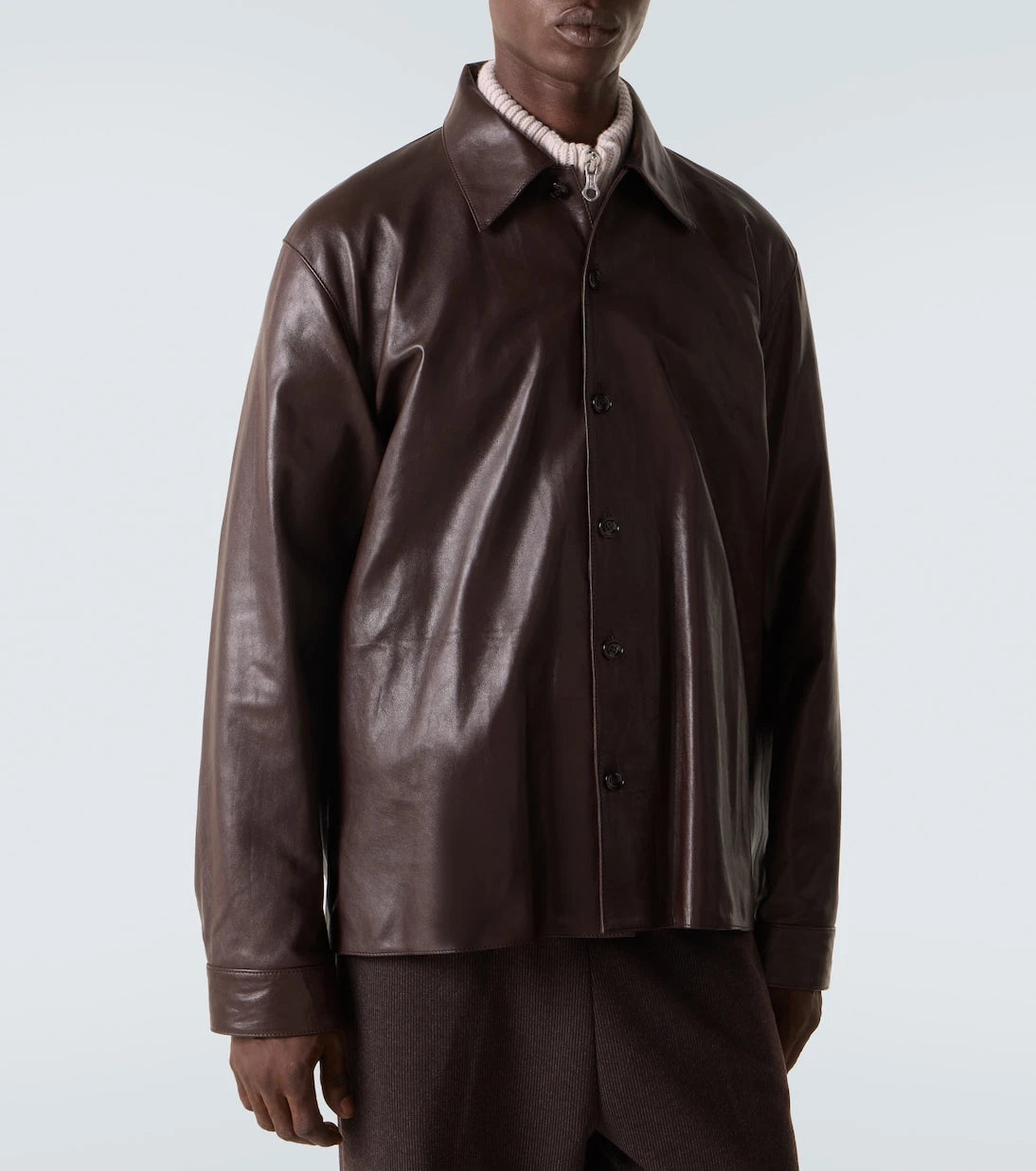 Our Legacy - Welding leather overshirt