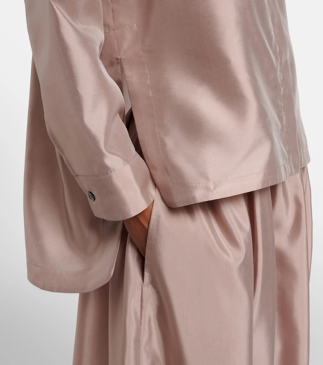 'S Max Mara - قميص Racconto من الساتان