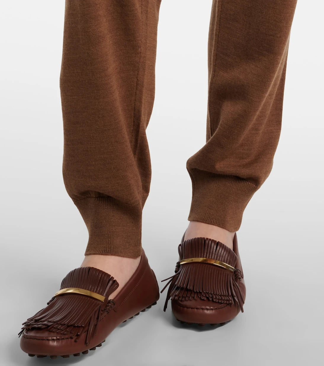 Tod's - Knitted virgin wool straight-leg pants