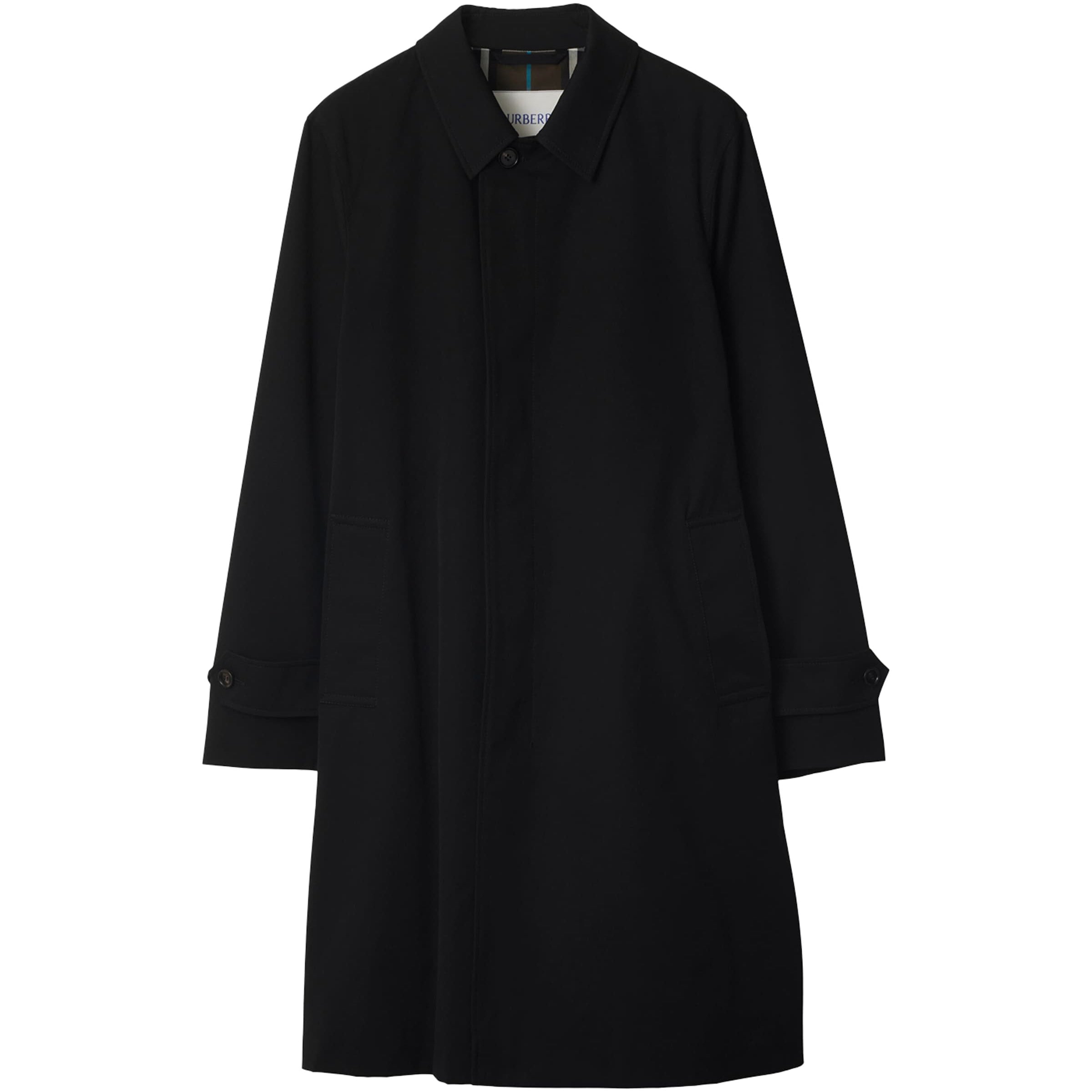 Cotton Gabardine Car Coat BLACK