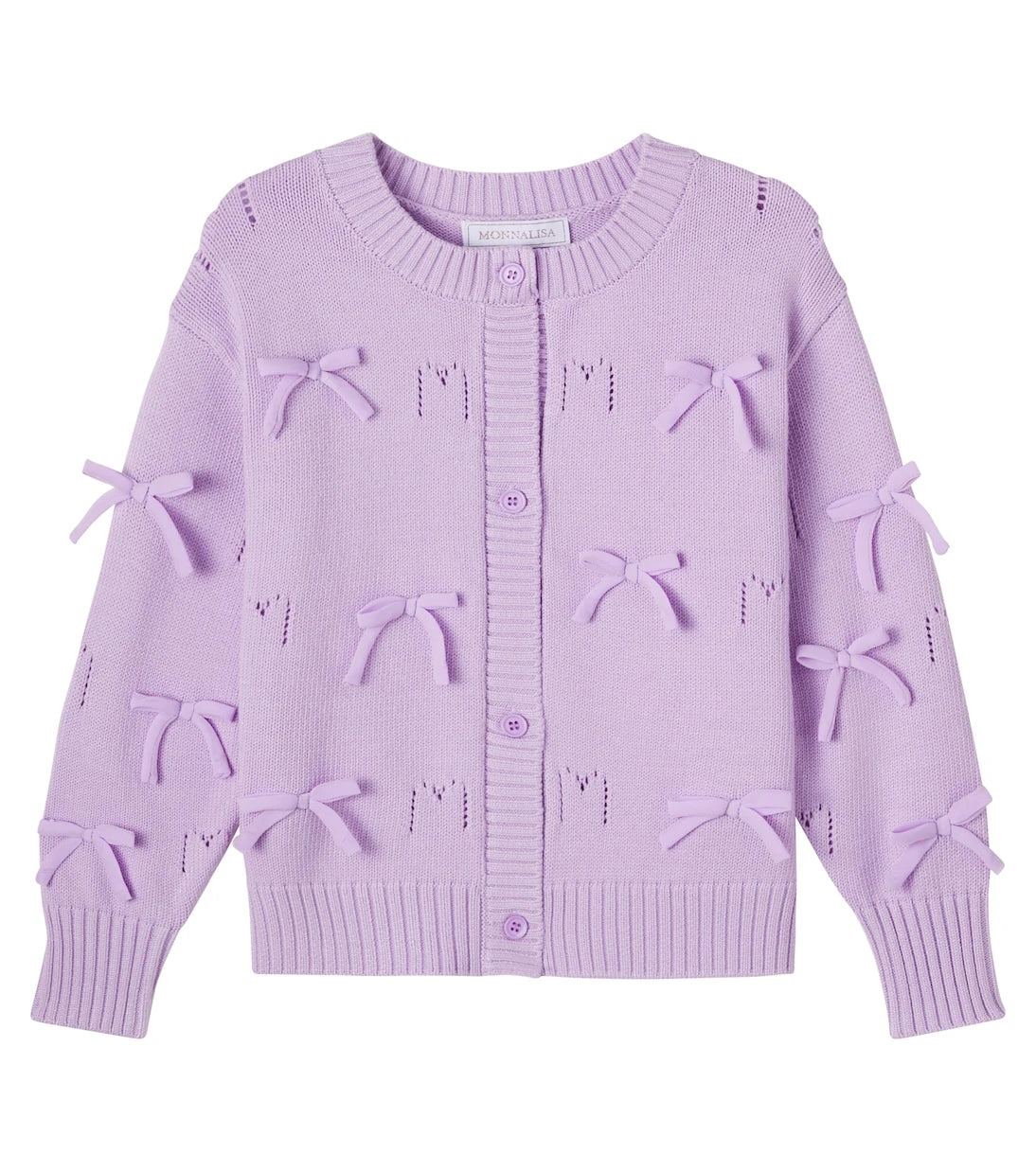 Monnalisa - سترة كارديغان مزينة بفيونكة