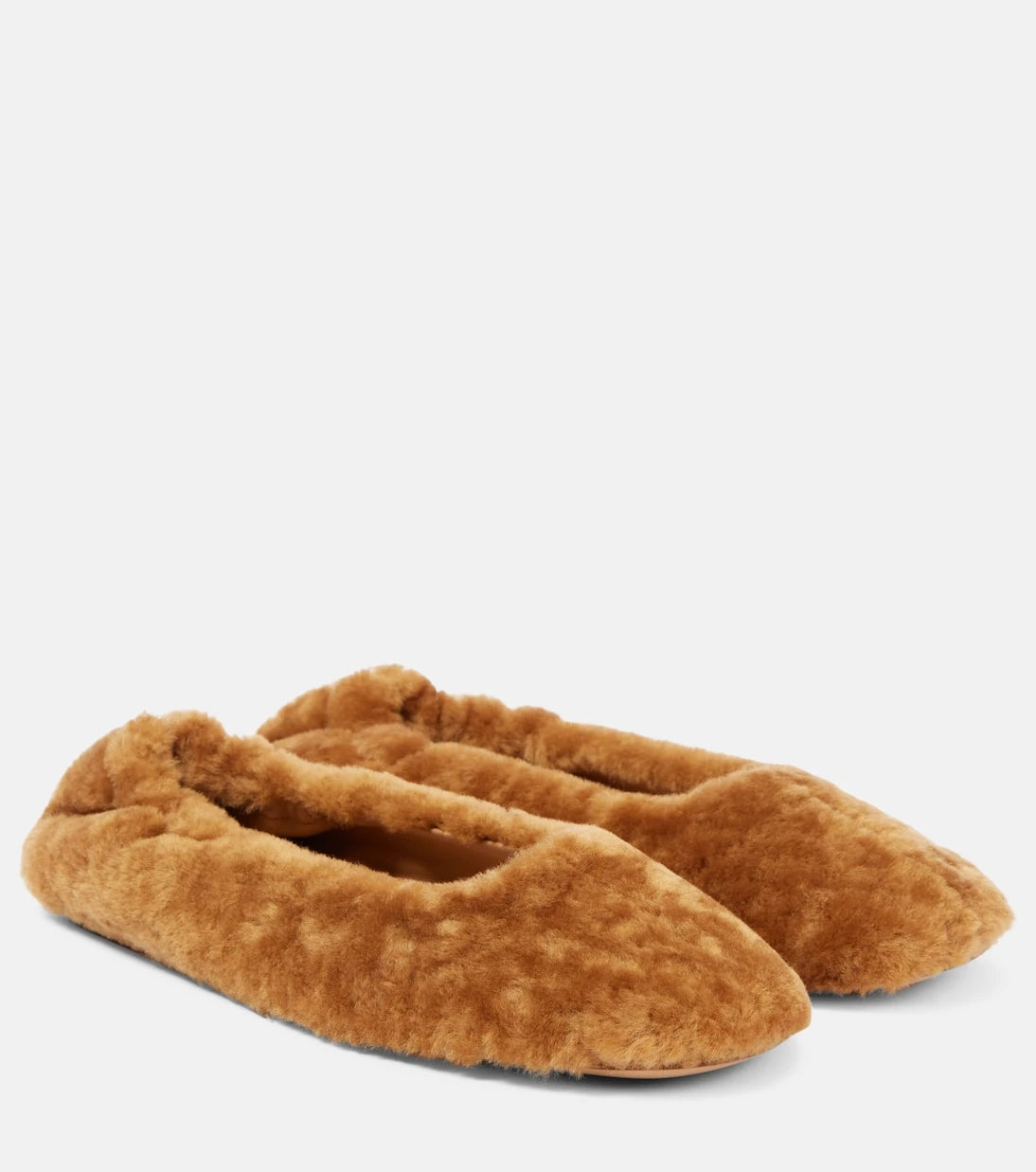Dries Van Noten - Shearling ballet flats