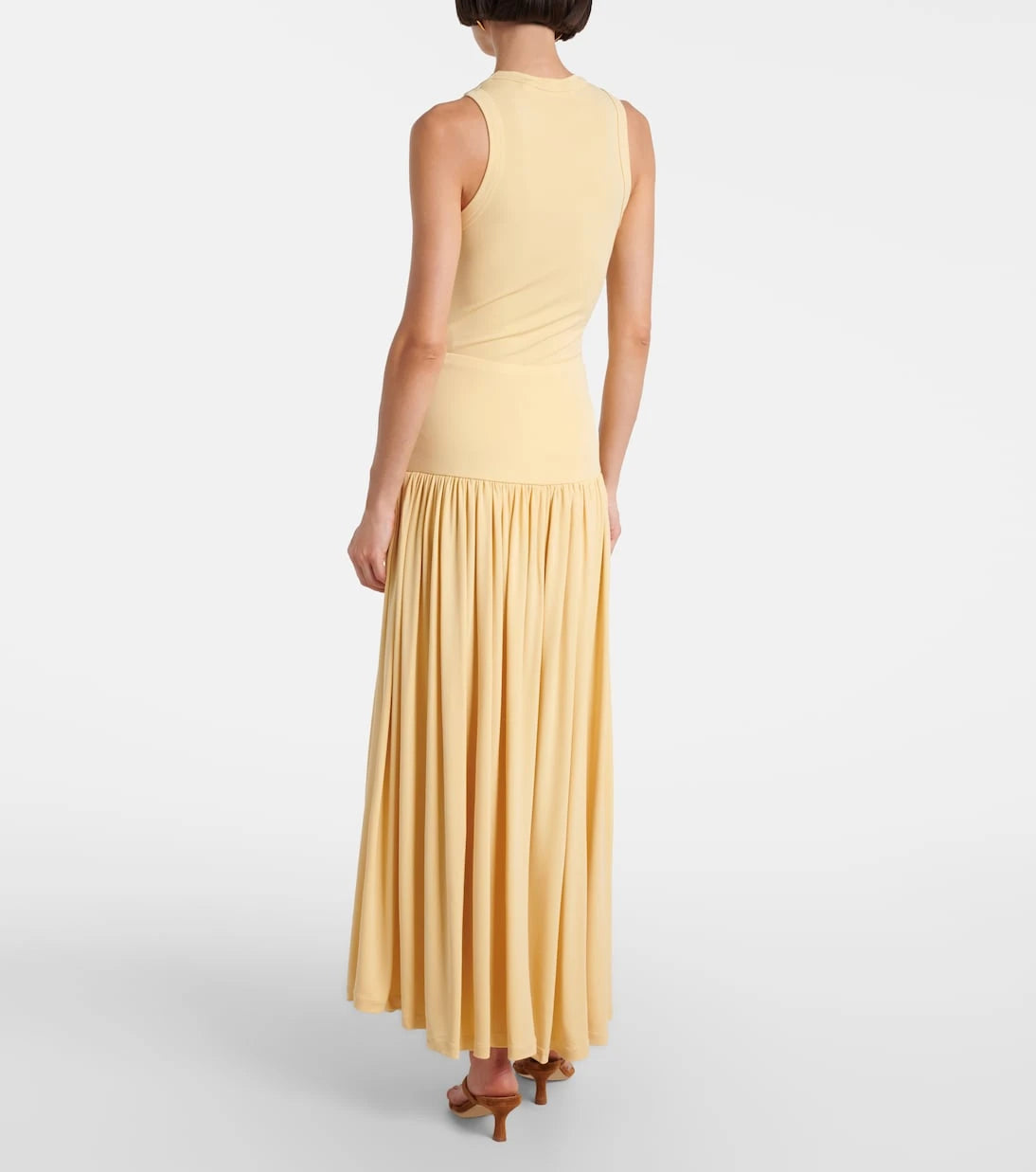 Aya Muse - Gathered jersey maxi skirt