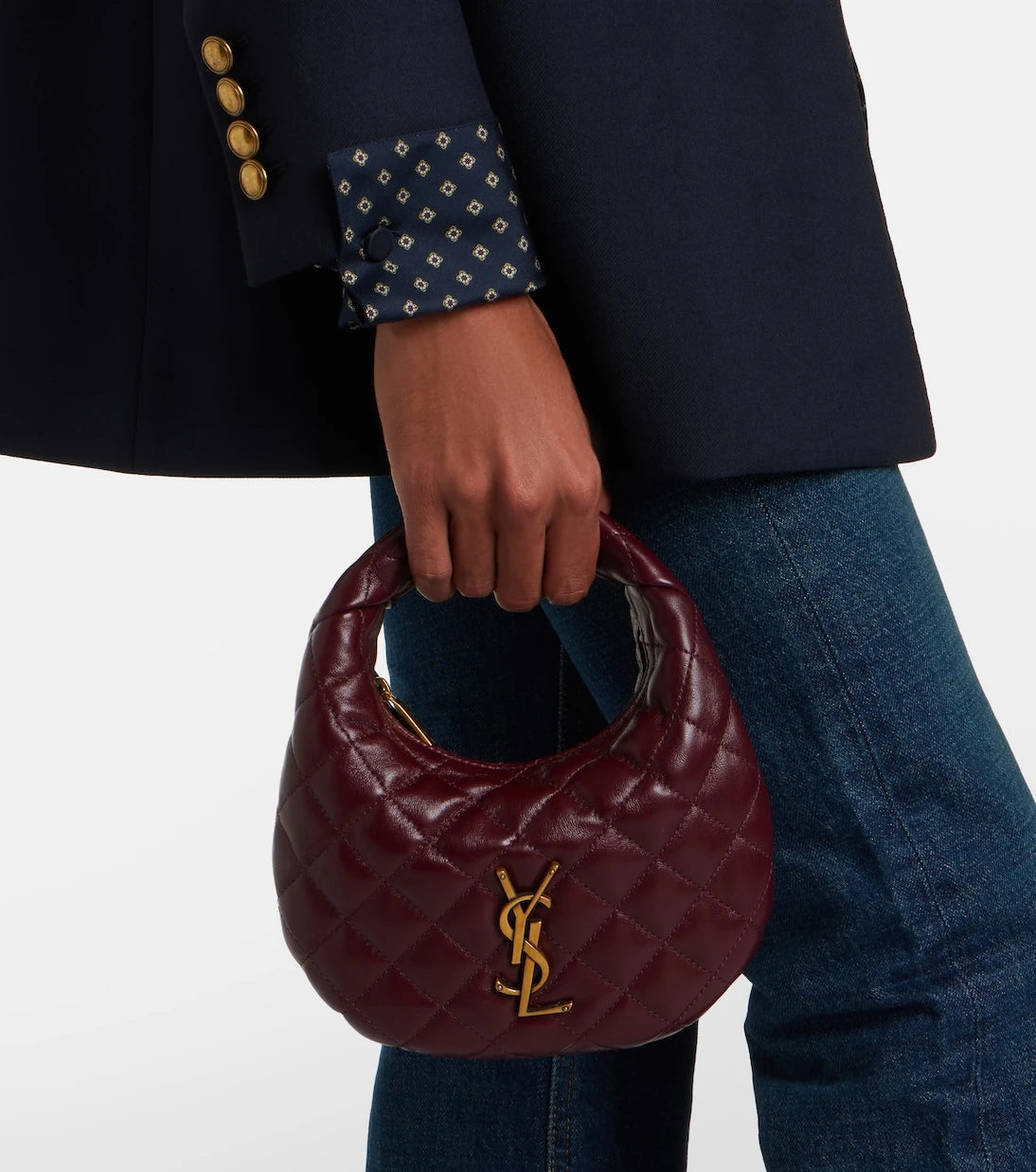 Saint Laurent - Icarino Mini leather top-handle bag