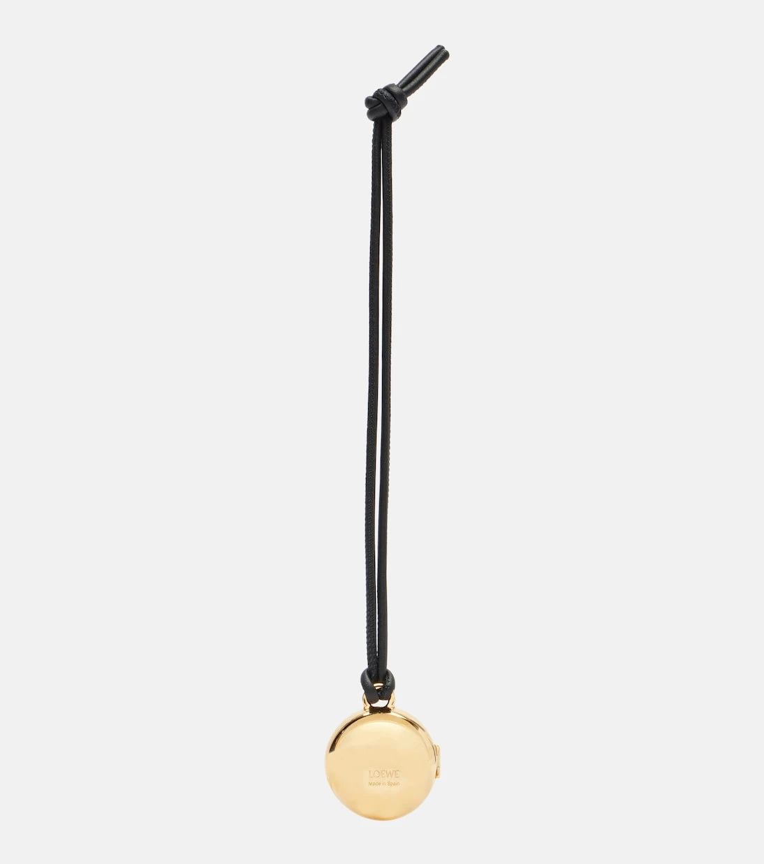 Loewe - Pebble gold-plated leather bag charm