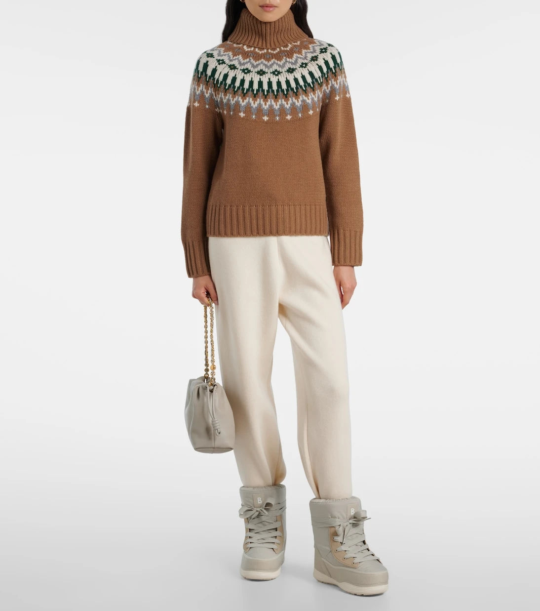 Bogner - Ingrid jacquard cashmere turtleneck sweater