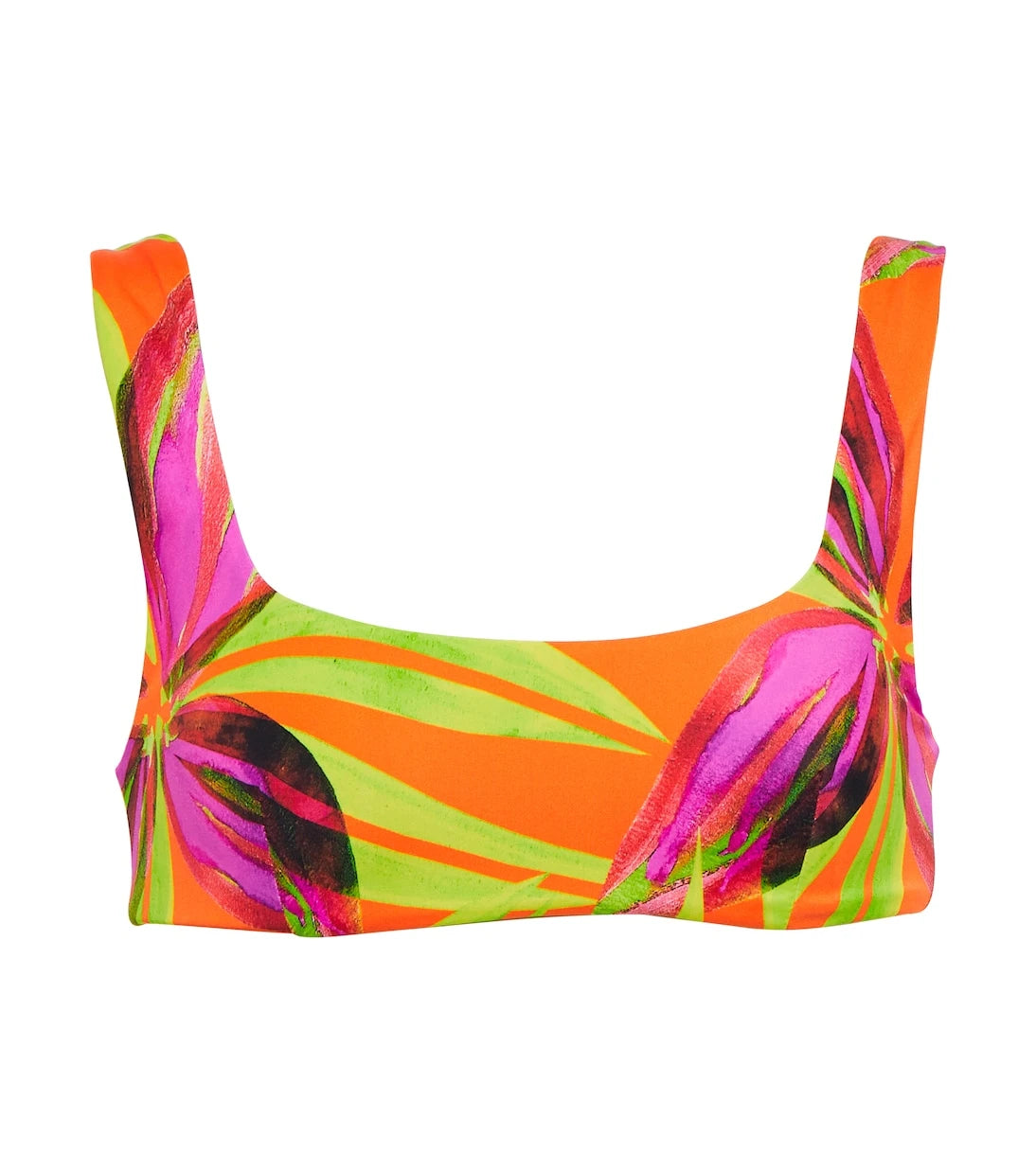 Louisa Ballou - Scoop printed bikini top