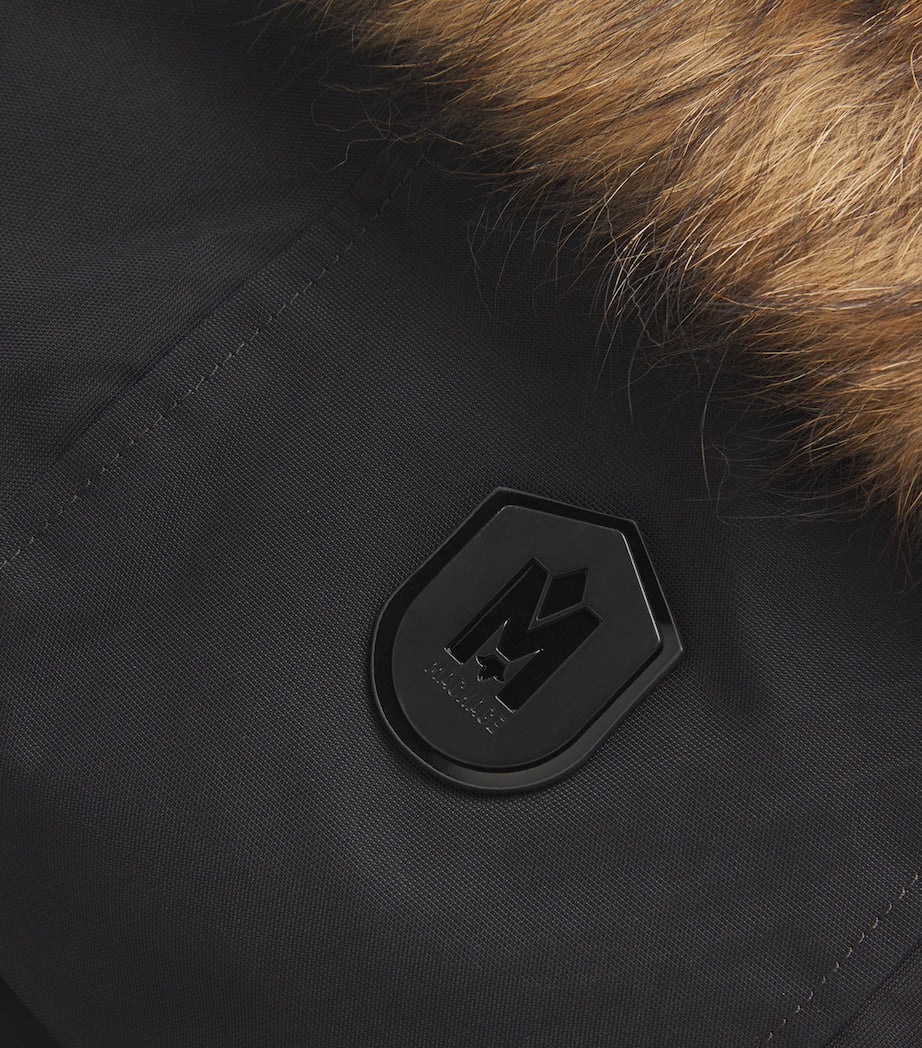 Mackage Black Fur-Trim Jeni-FZ Down Coat