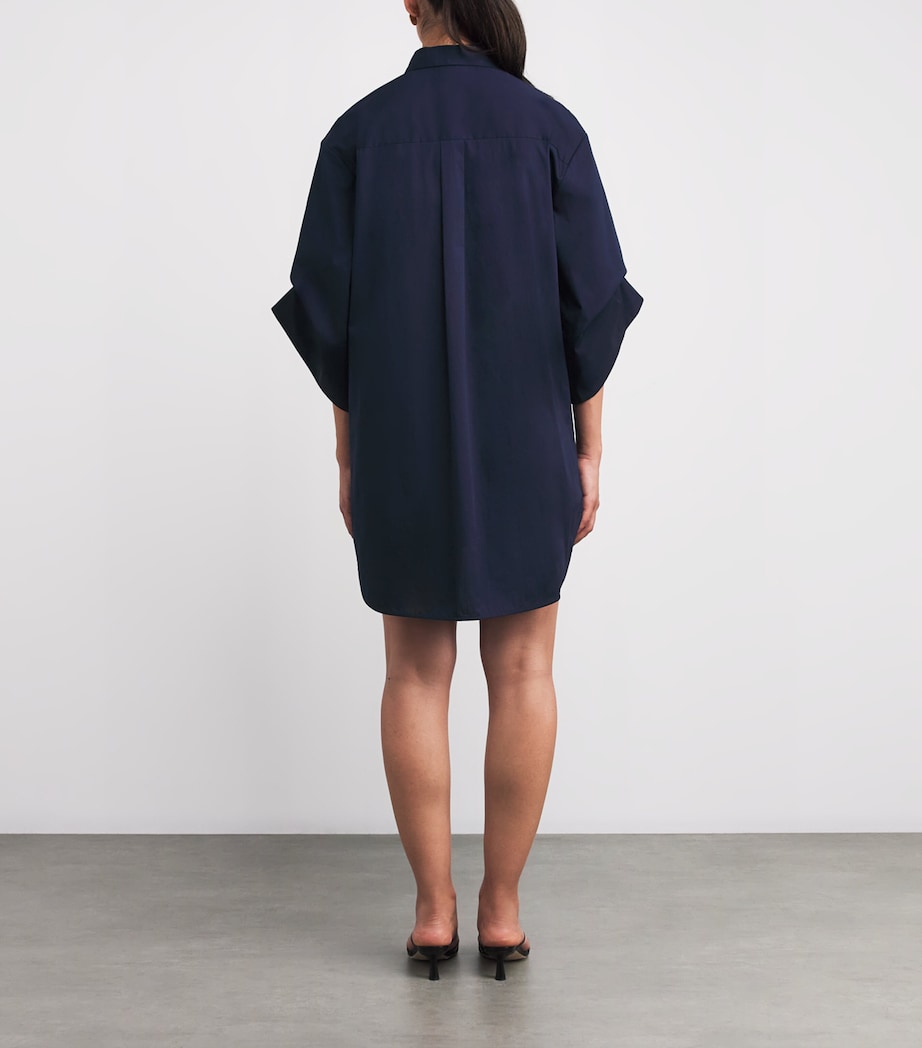 Navy Nico Mini Shirt Dress