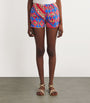 Multi Silk Festa Print Shorts