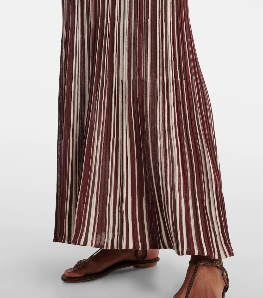 Faithfull - Cecile striped cotton-blend maxi dress