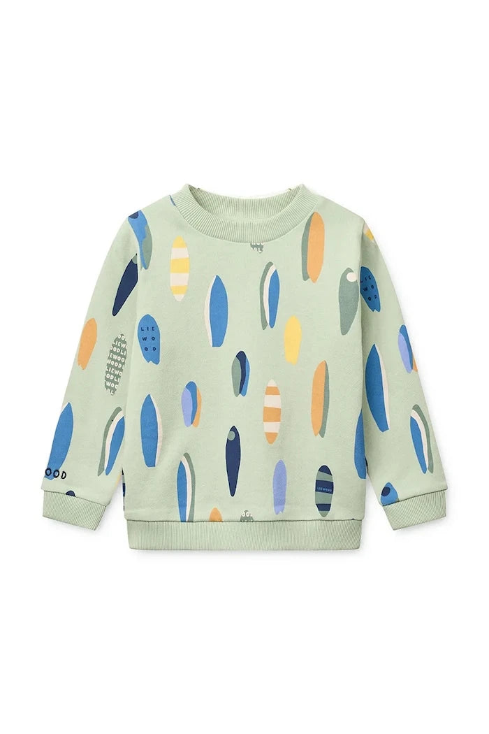 Детски памучен суичър Liewood Thora Printed Sweatshirt