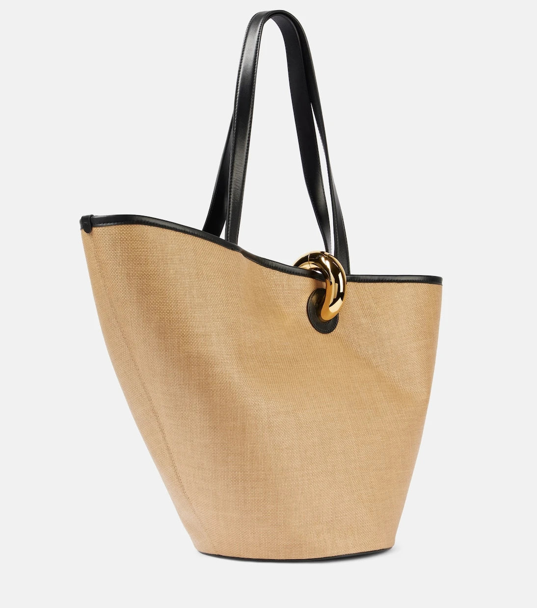 Jacquemus - Le Bambola leather-trimmed basket bag