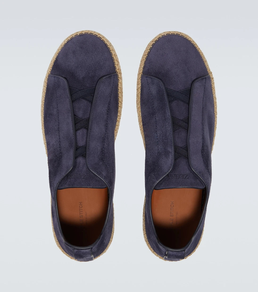 Zegna - Triple Stitch suede espadrilles