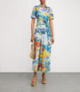 Mary Katrantzou Multi Satin Como Shirt Midi Dress