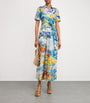 Mary Katrantzou Satin Como Shirt Midi Dress