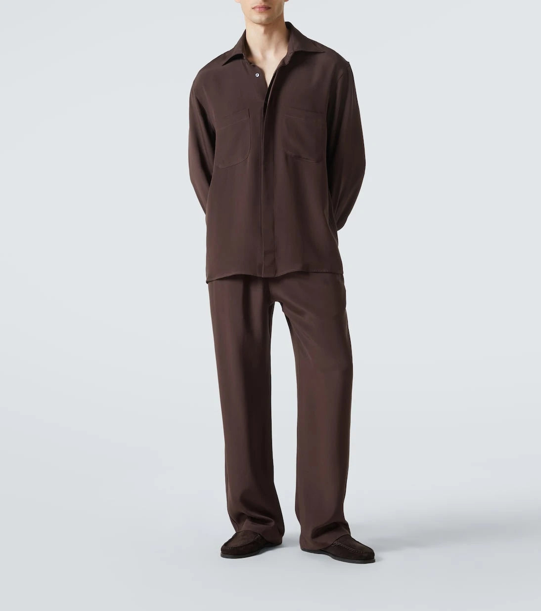 Saman Amel - Silk wide-leg pants