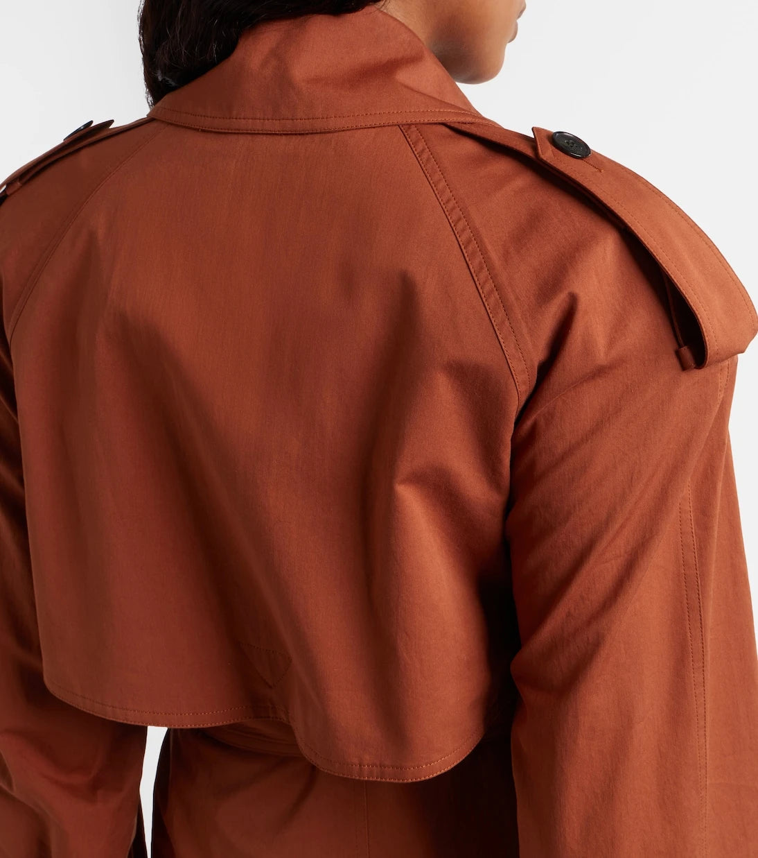 Saint Laurent - Oversized cotton and silk trench coat