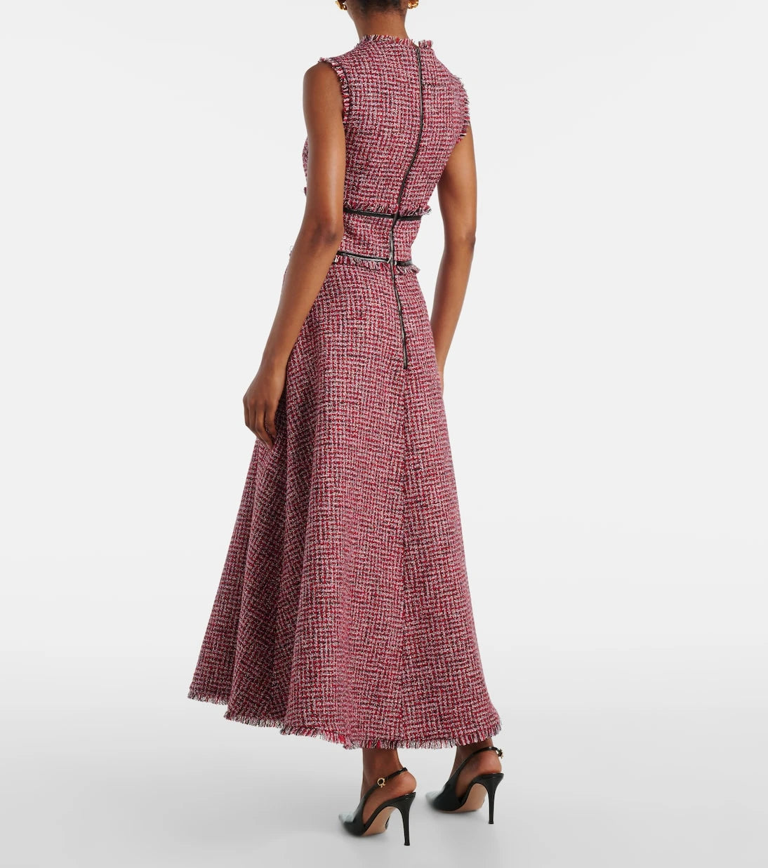 Safiyaa - Dorothy tweed midi dress