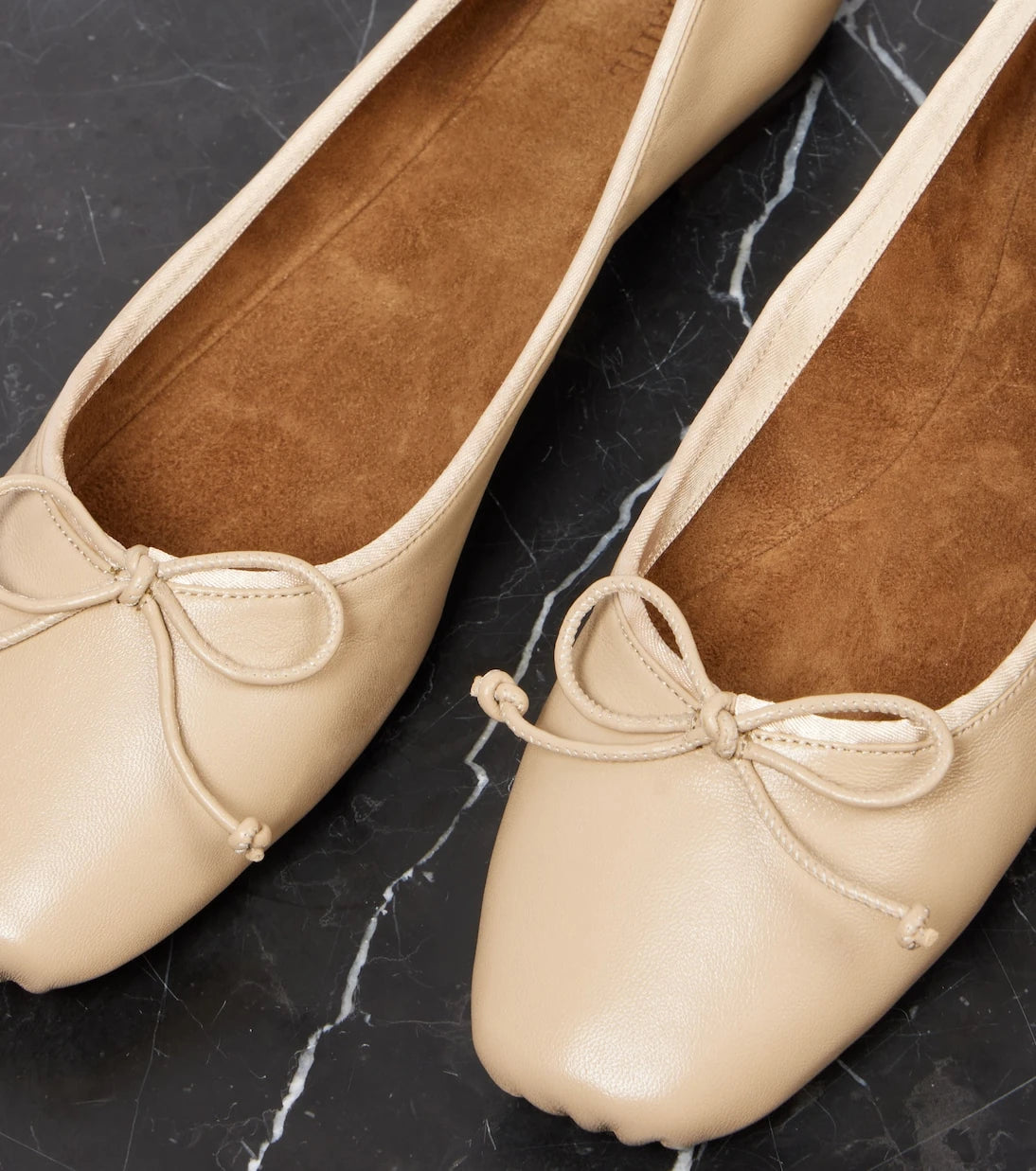 Khaite - Charlotte leather ballet flats