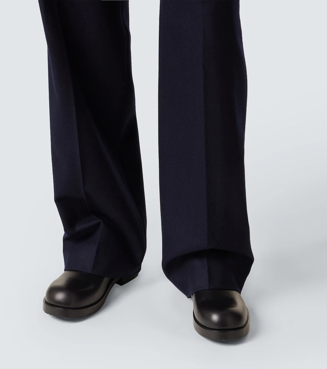 Dries Van Noten - Wool flannel wide-leg pants