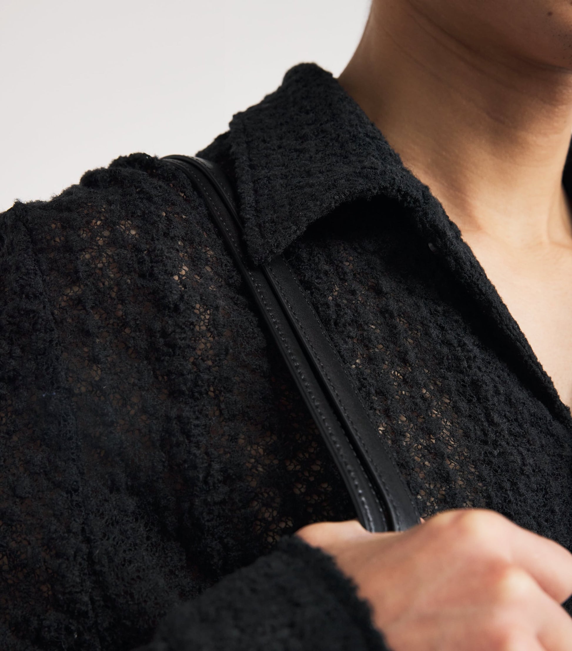 Séfr Wool-Blend Lace Jagou Shirt