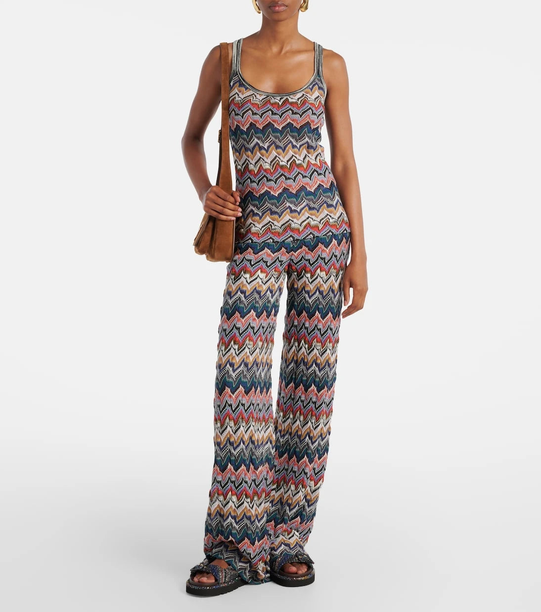Missoni - Open-knit palazzo pants