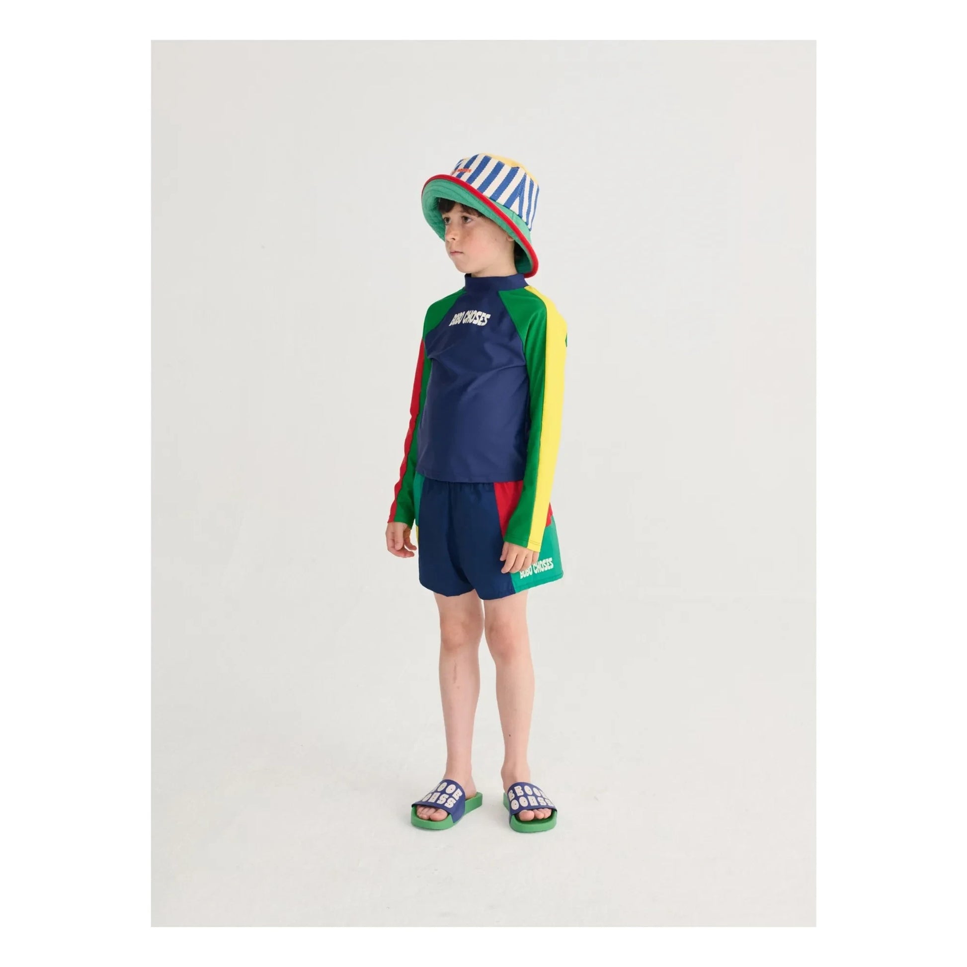 Bobo Choses - Colorblock Swim Shorts | Navy blue