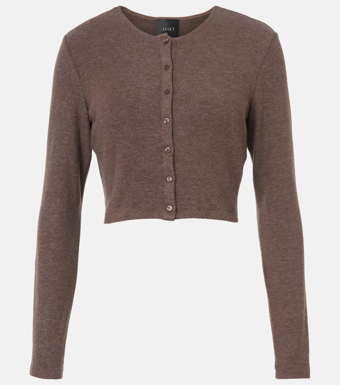 Leset - Lauren cropped jersey cardigan