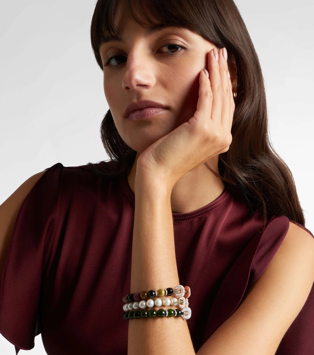 Ananya - Chakra 18kt gold bracelet with gemstones