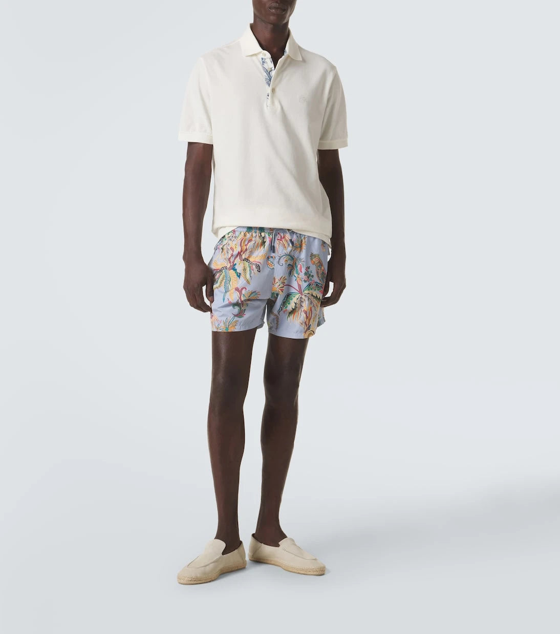 Etro - Pegaso cotton piqué polo shirt
