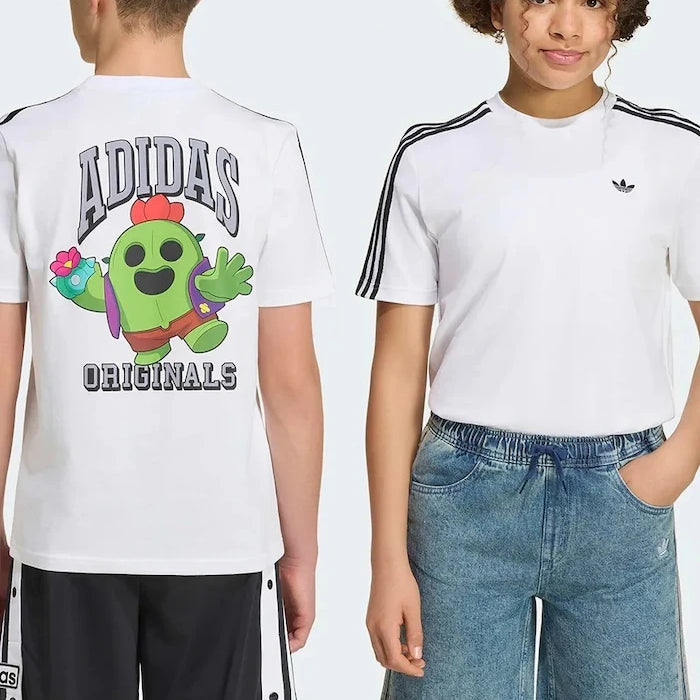 adidas Originals dikişsiz pamuklu çocuk tişörtü
