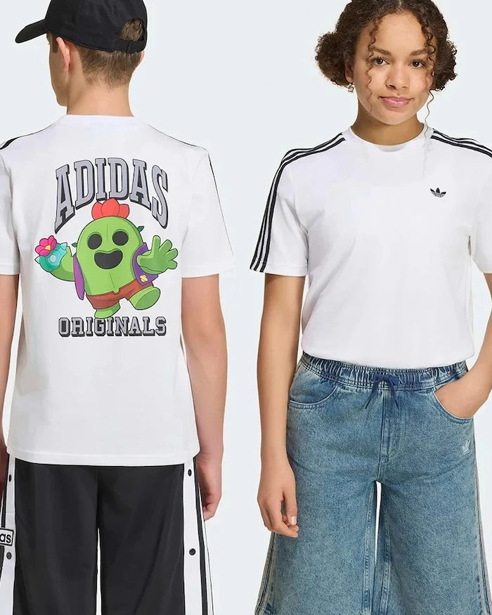 adidas Originals безшевна тениска за деца от памук