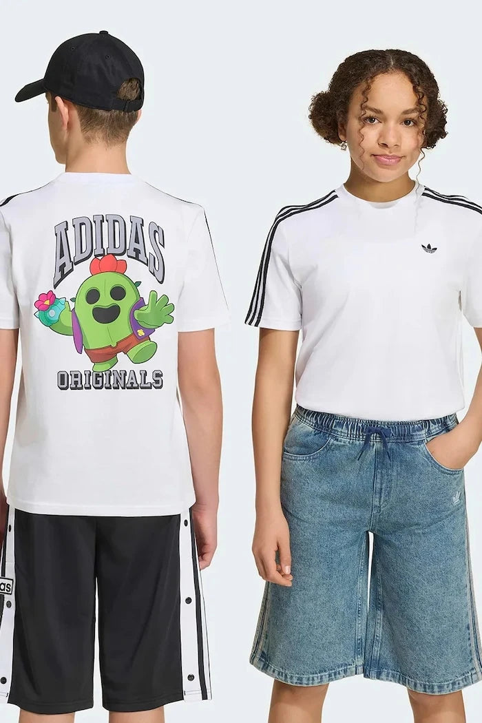 adidas Originals dikişsiz pamuklu çocuk tişörtü