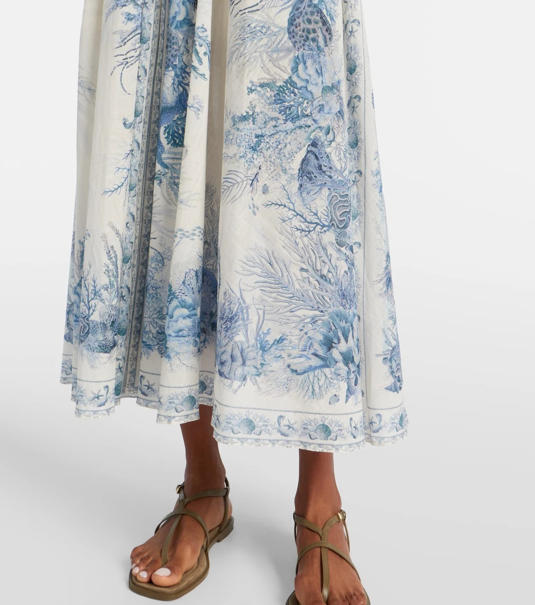 Zimmermann - Wanderlust cotton maxi skirt