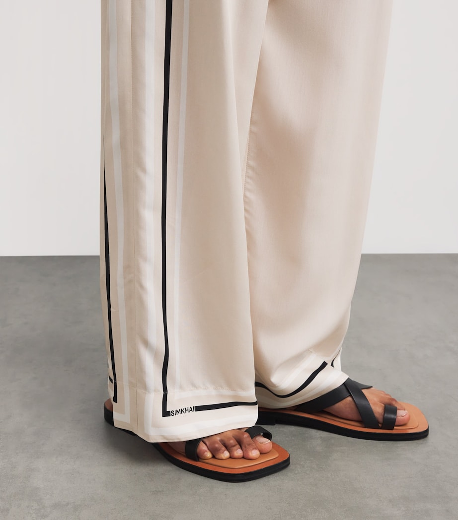Thomson Wide-Leg Trousers SAND STRIPE