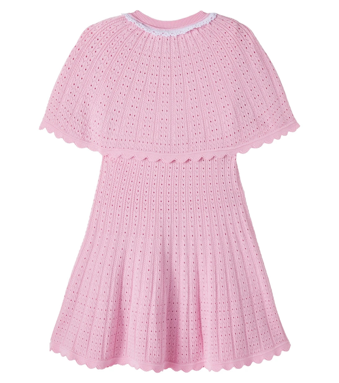 Self-Portrait Kids - Caped pointelle dress