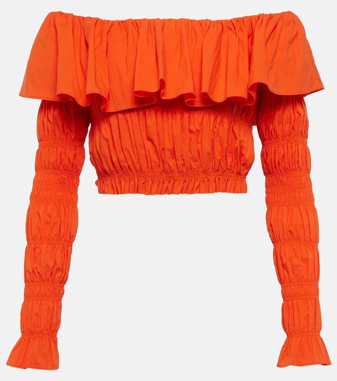 Caroline Constas - Lydia off-shoulder crop top