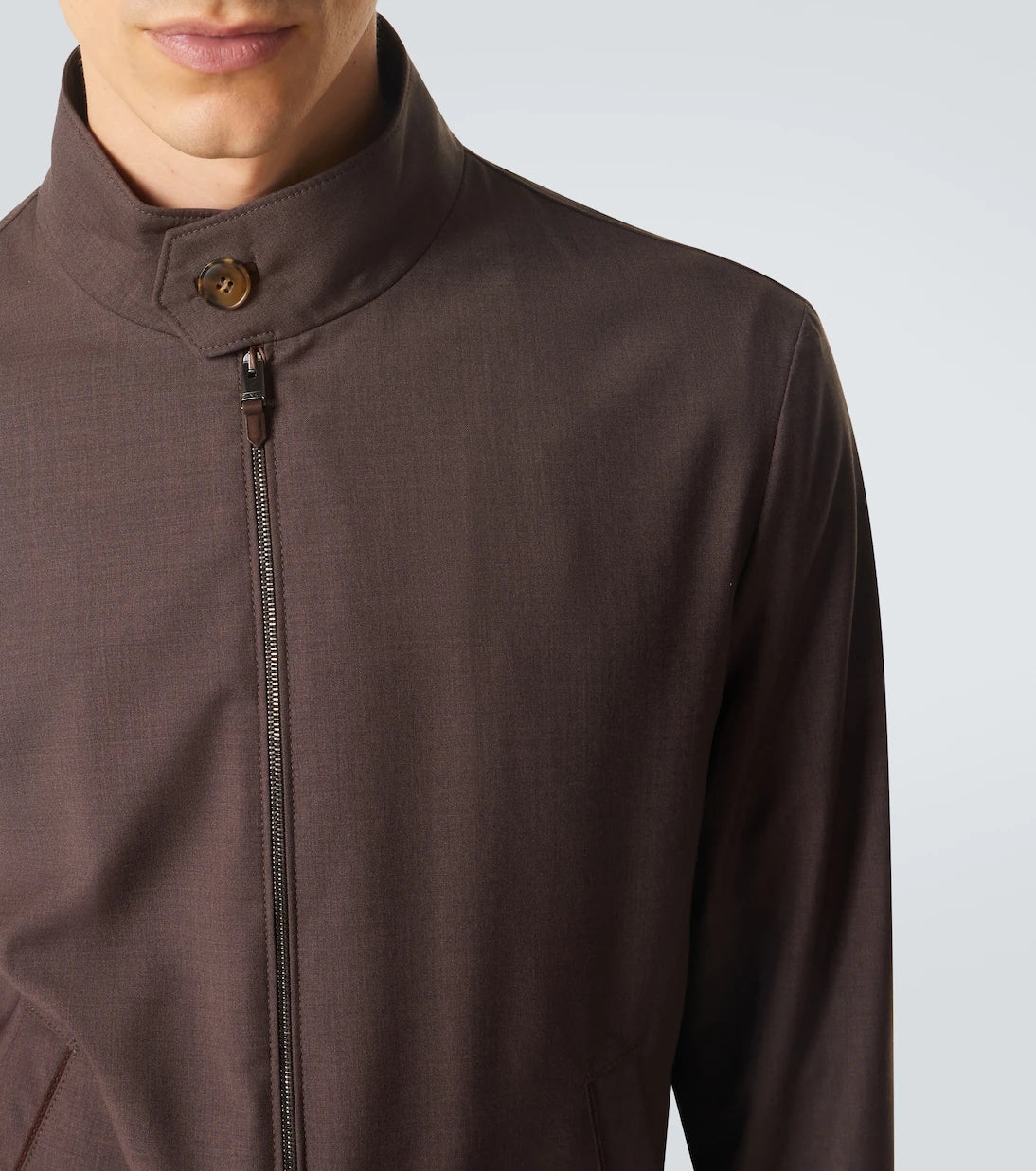 Canali - جاكيت بلوزون من الصوف الخالص