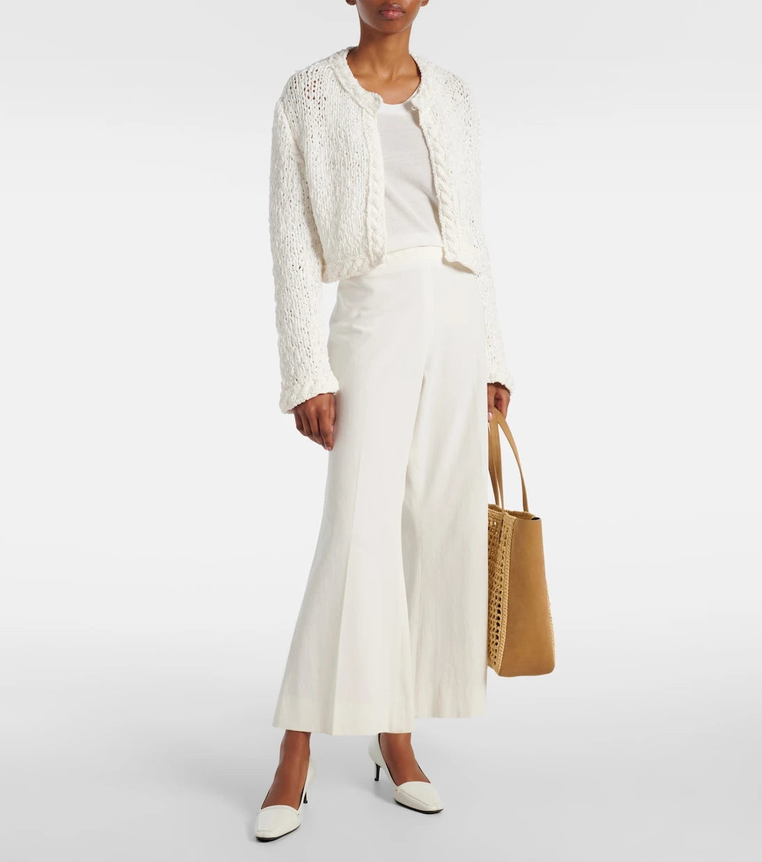 Khaite - Walter cotton canvas flared pants